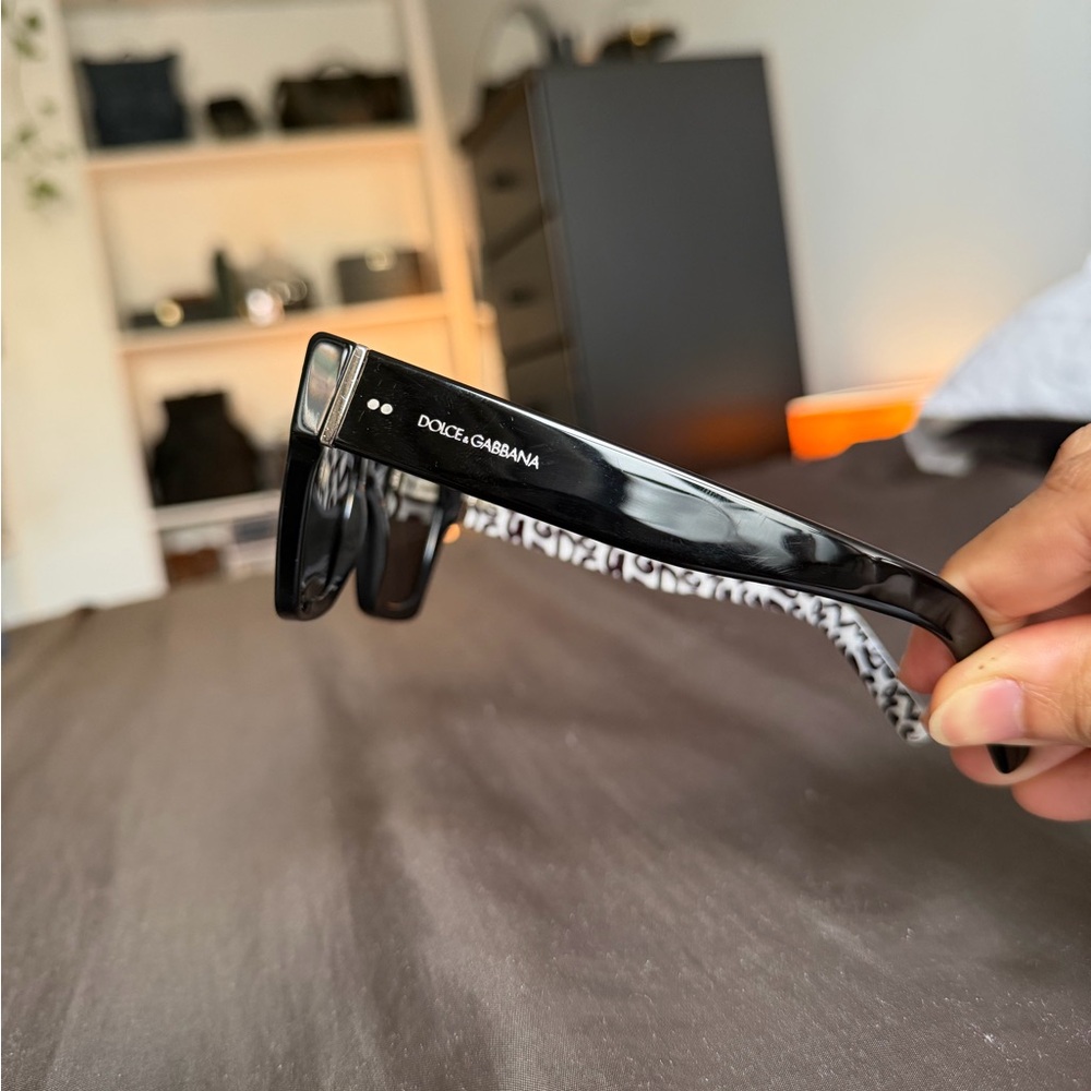 Dolce & Gabbana Black and White Sunglasses